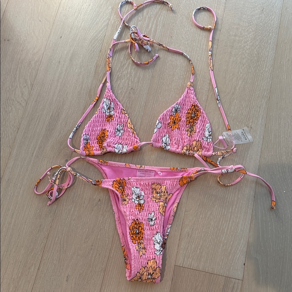 Pink Floral Bikini Set